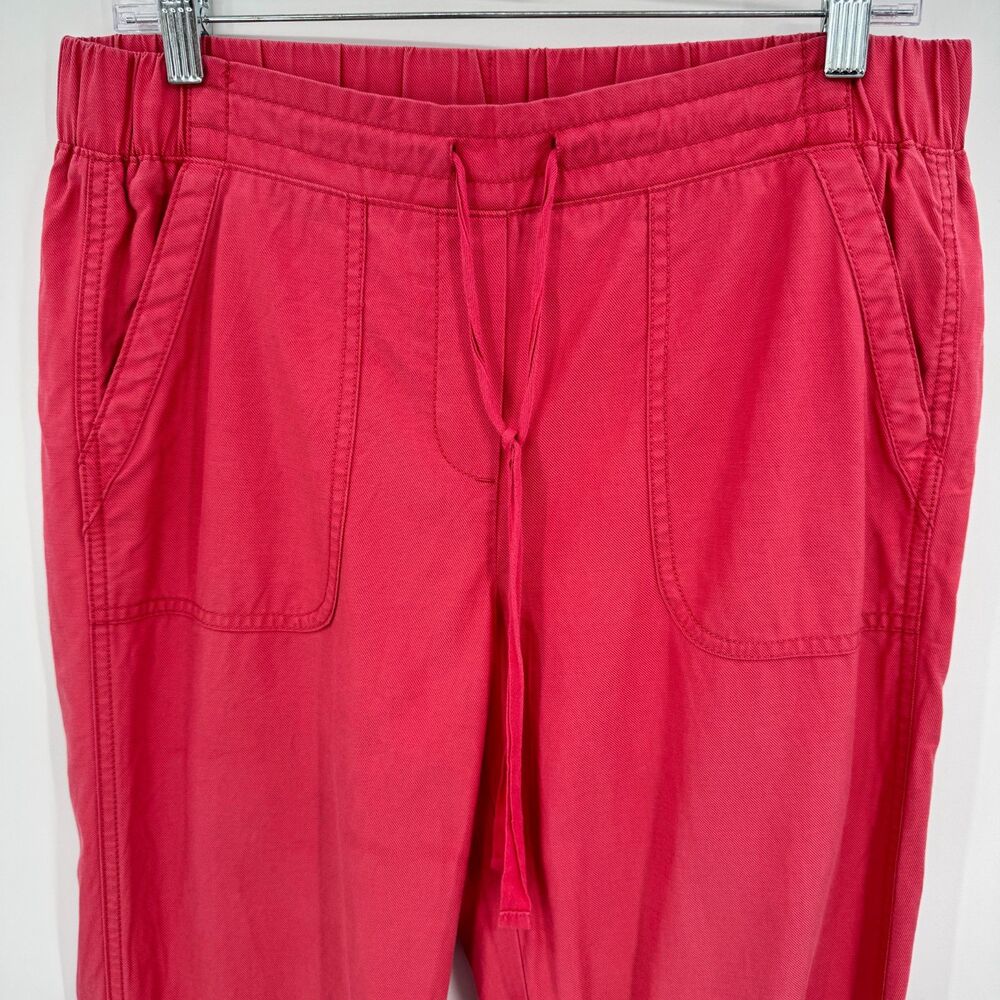 Talbots Washed Red Pull On Drawstring Cuffed Cott… - image 3